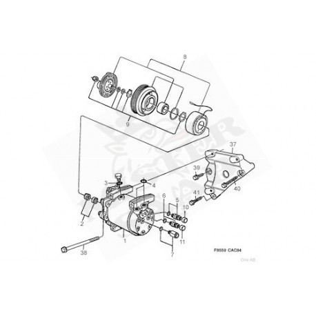 soupape - obus de climatisation saab 9000