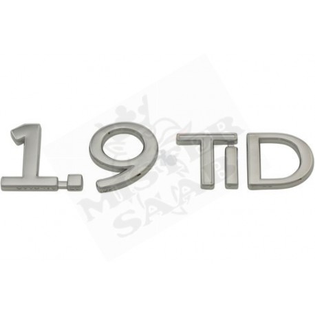Inscription arrière "1.9TID" Saab 9.3v2
