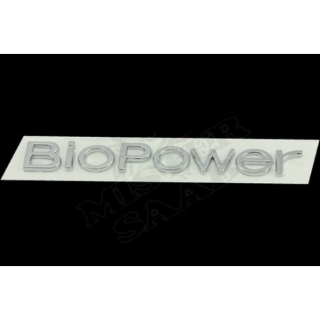 Inscription "Biopower" Saab 9.3v2