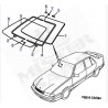 pare brise saab 9000